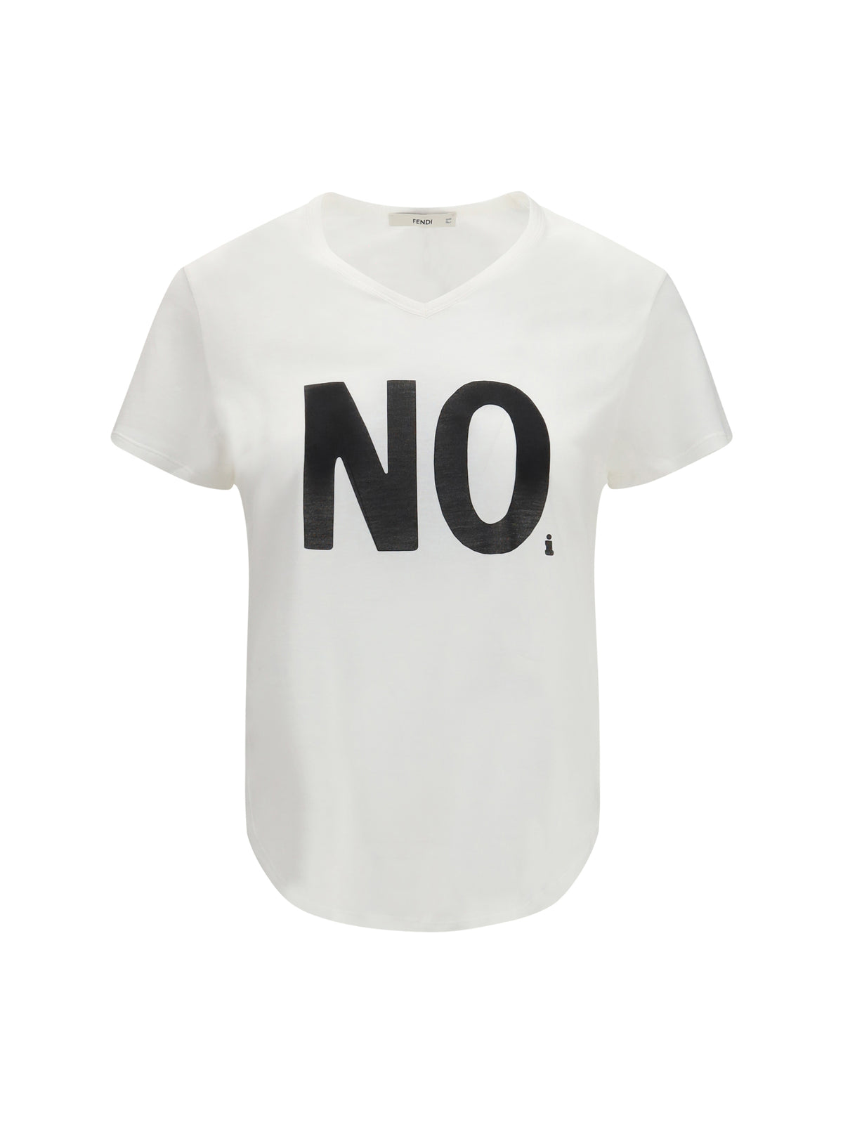 Fendi Noi Graphic Print jersey T-shirt - Ivory