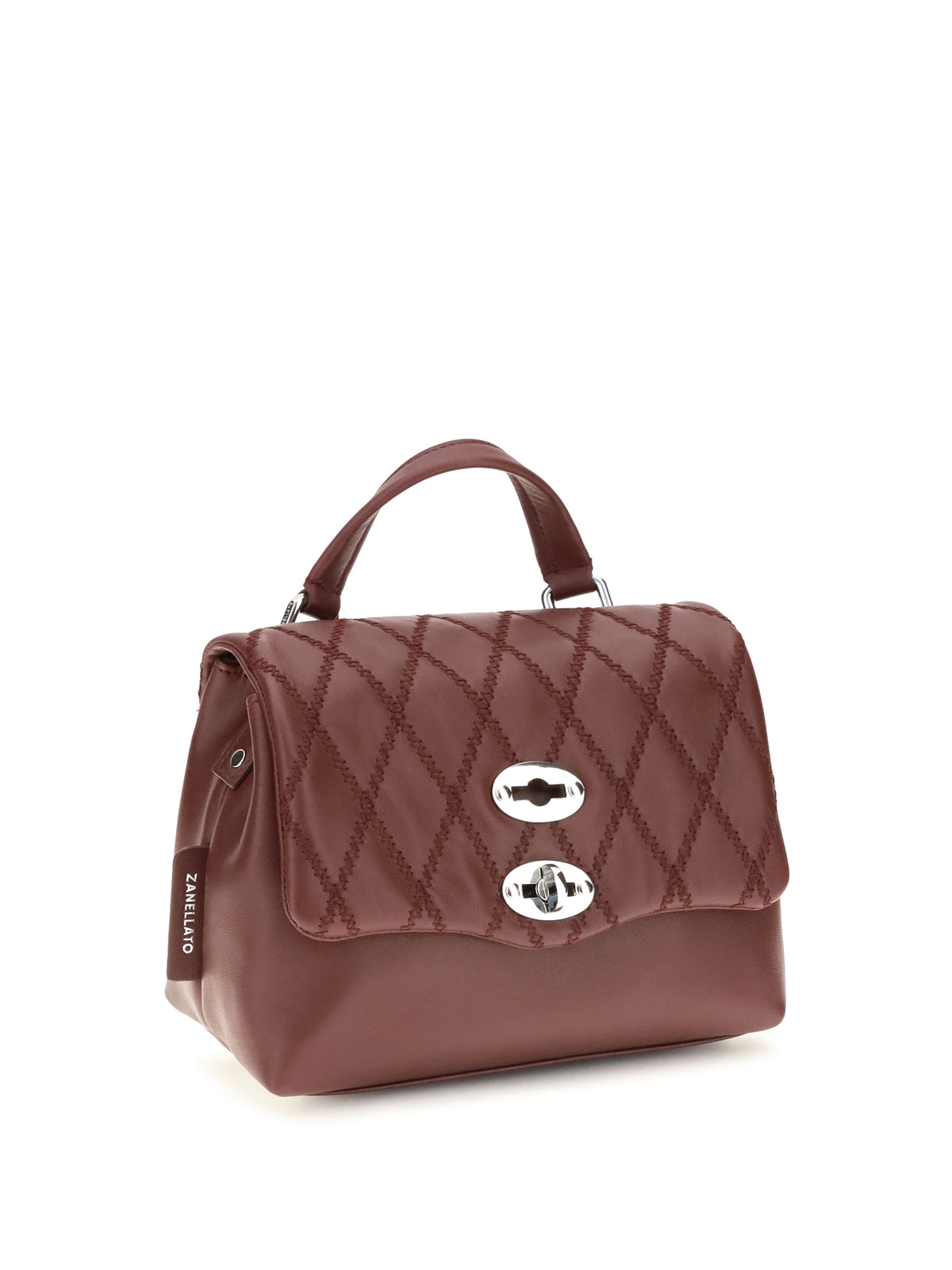 Zanellato Mini Postina Tramè leather Top Handle Bag - Red Palio Di Siena