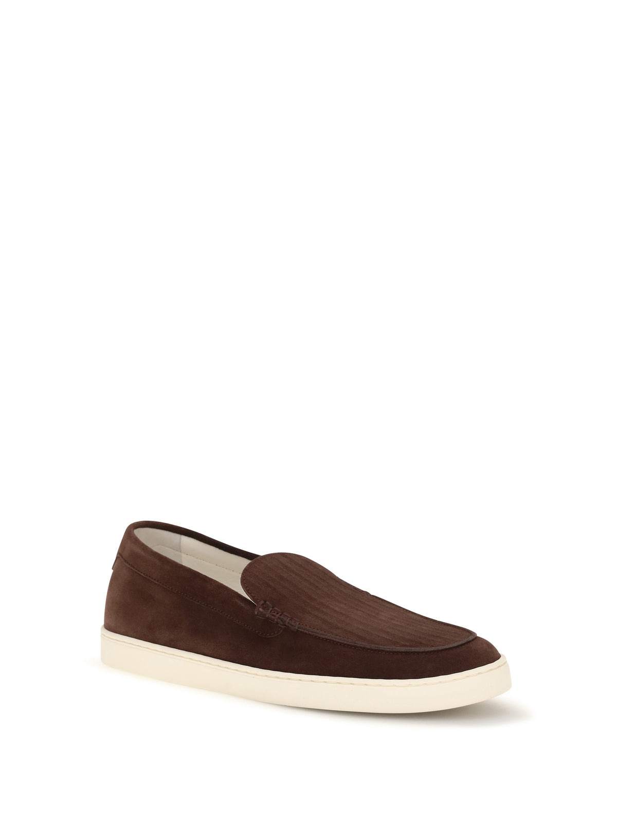 Brunello Cucinelli Suede Loafers - Burgundy
