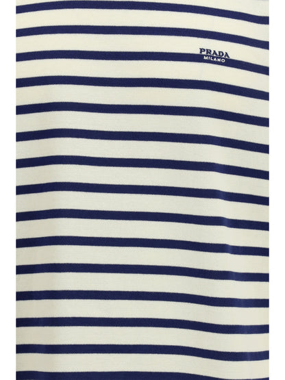 Prada Short-sleeve cotton Sweater - Natural