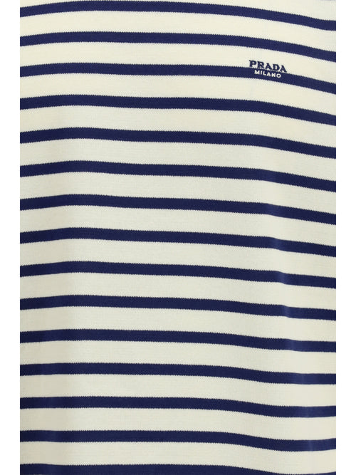 Prada Short-sleeve cotton Sweater - Natural