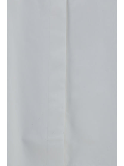 AlaïA Asymmetric cotton poplin Shirt - Blanc