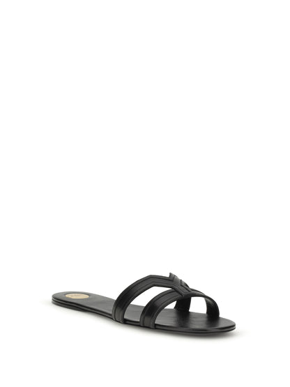 SAINT LAURENT Smooth leather Mabrouka Sandals