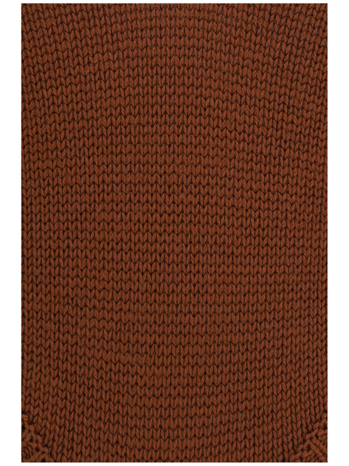 Forte_forte Cable-knit wool Bodysuit - Noisette