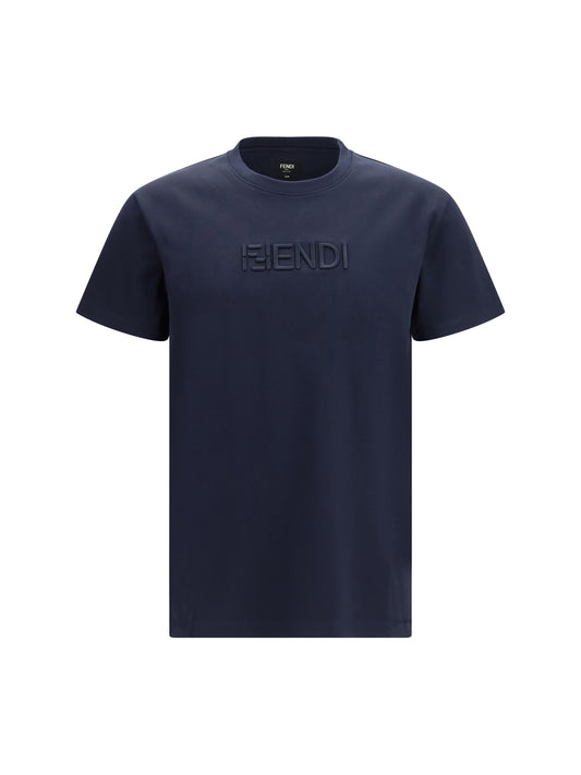 FENDI Cotton T-shirt with embroidered logo