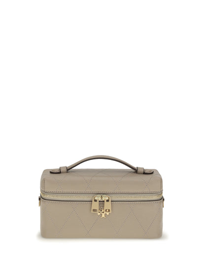 Tory Burch Charlie Beauty Case - Soft Cement