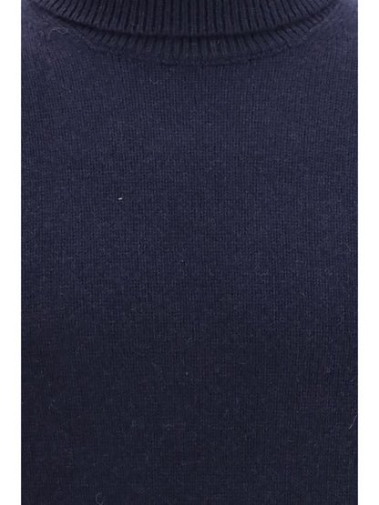Aragona Cashmere Turtleneck Sweater - Blue Notte