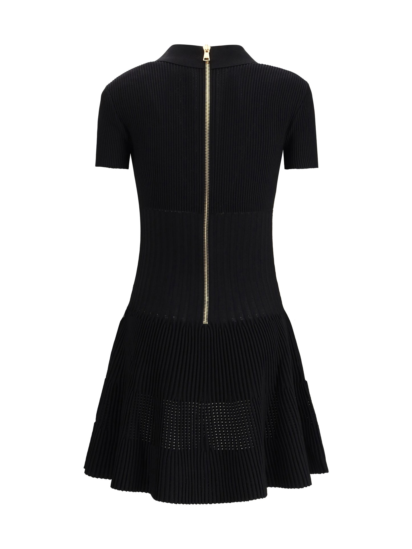 BALMAIN Flared knit mini Dress