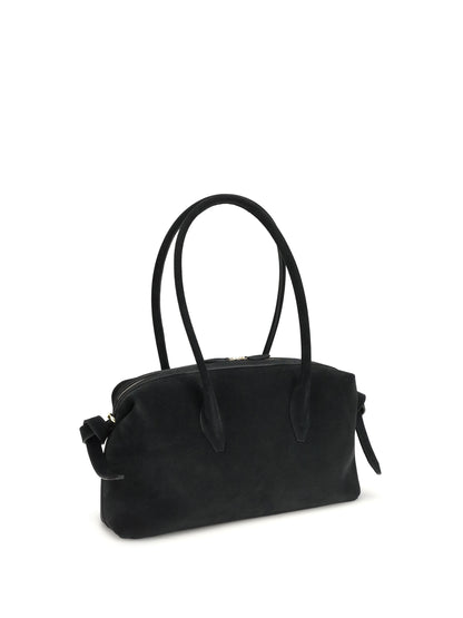 Yuzefi Brioche Shoulder Duffle Bag - Black
