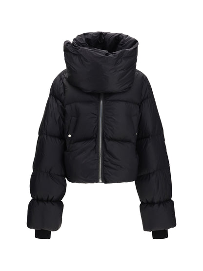 Rick Owens Padded Funnel Neck Jacket - Black