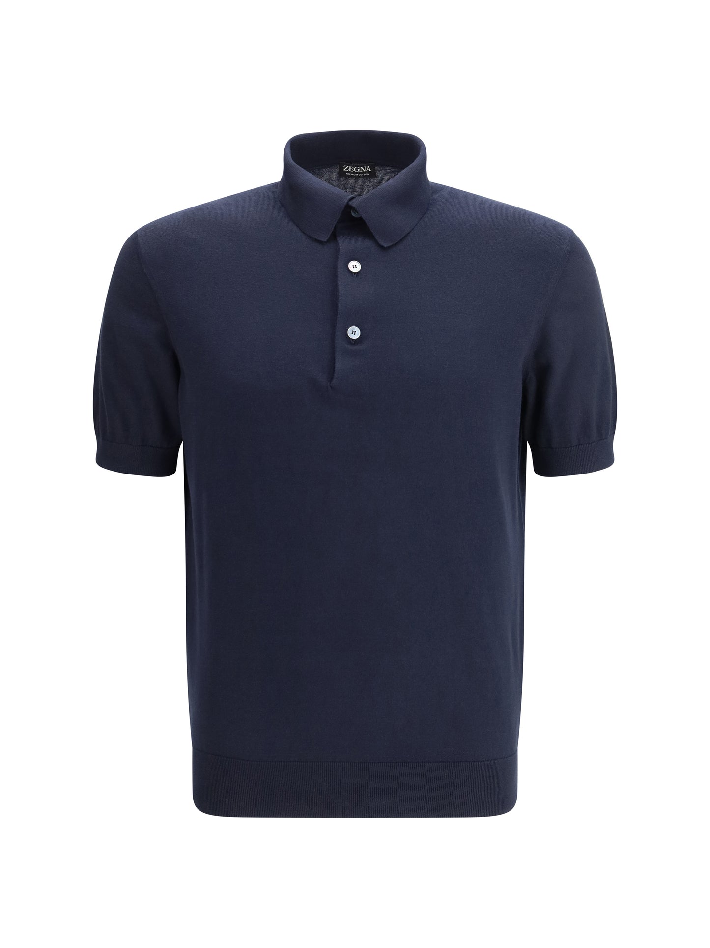 ZEGNA Cotton Polo with classic collar