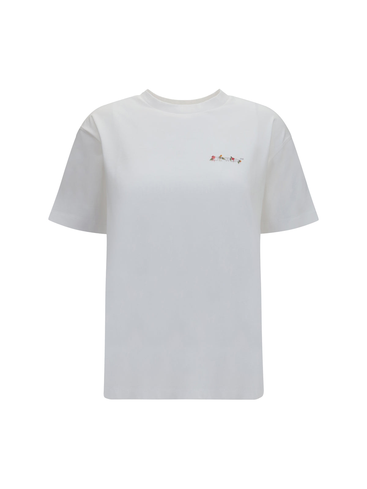 Off-White Arrow Flower T-shirt - White Hawthorn Rose