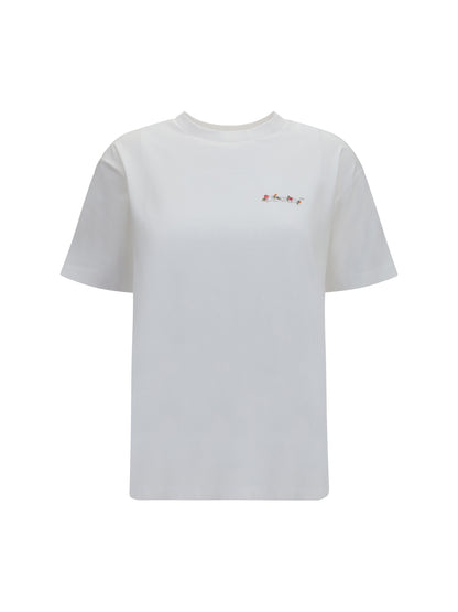 Off-White Arrow Flower T-shirt - White Hawthorn Rose