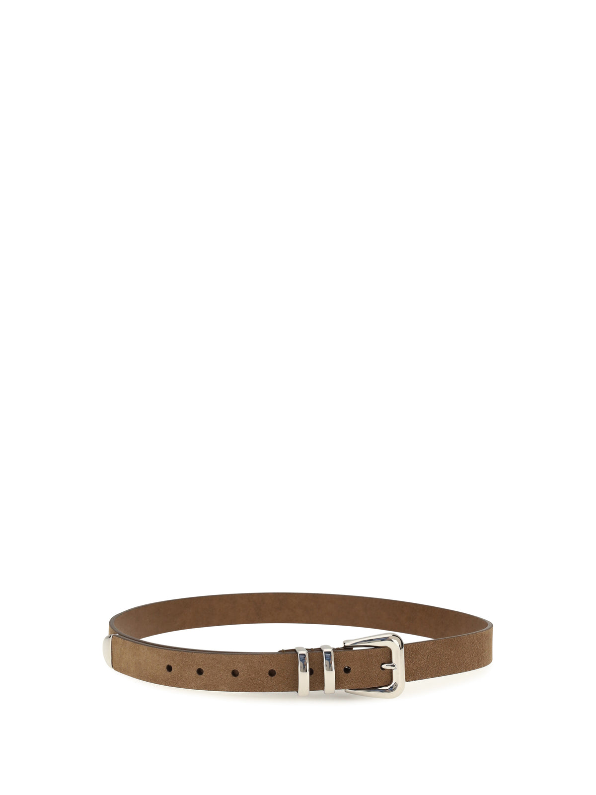 Brunello Cucinelli Suede Belt - Hazelnut