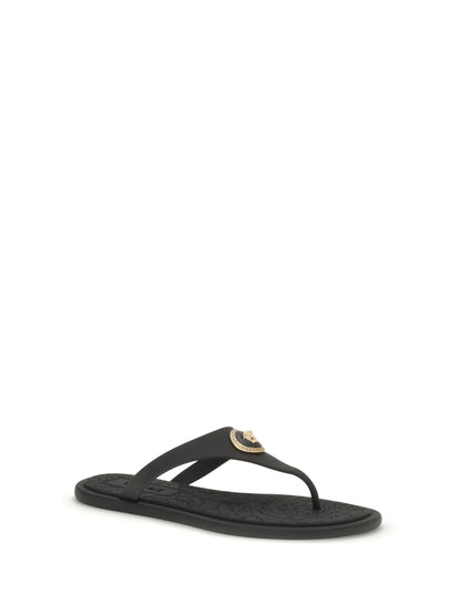 VERSACE Rubber Thong Sandals