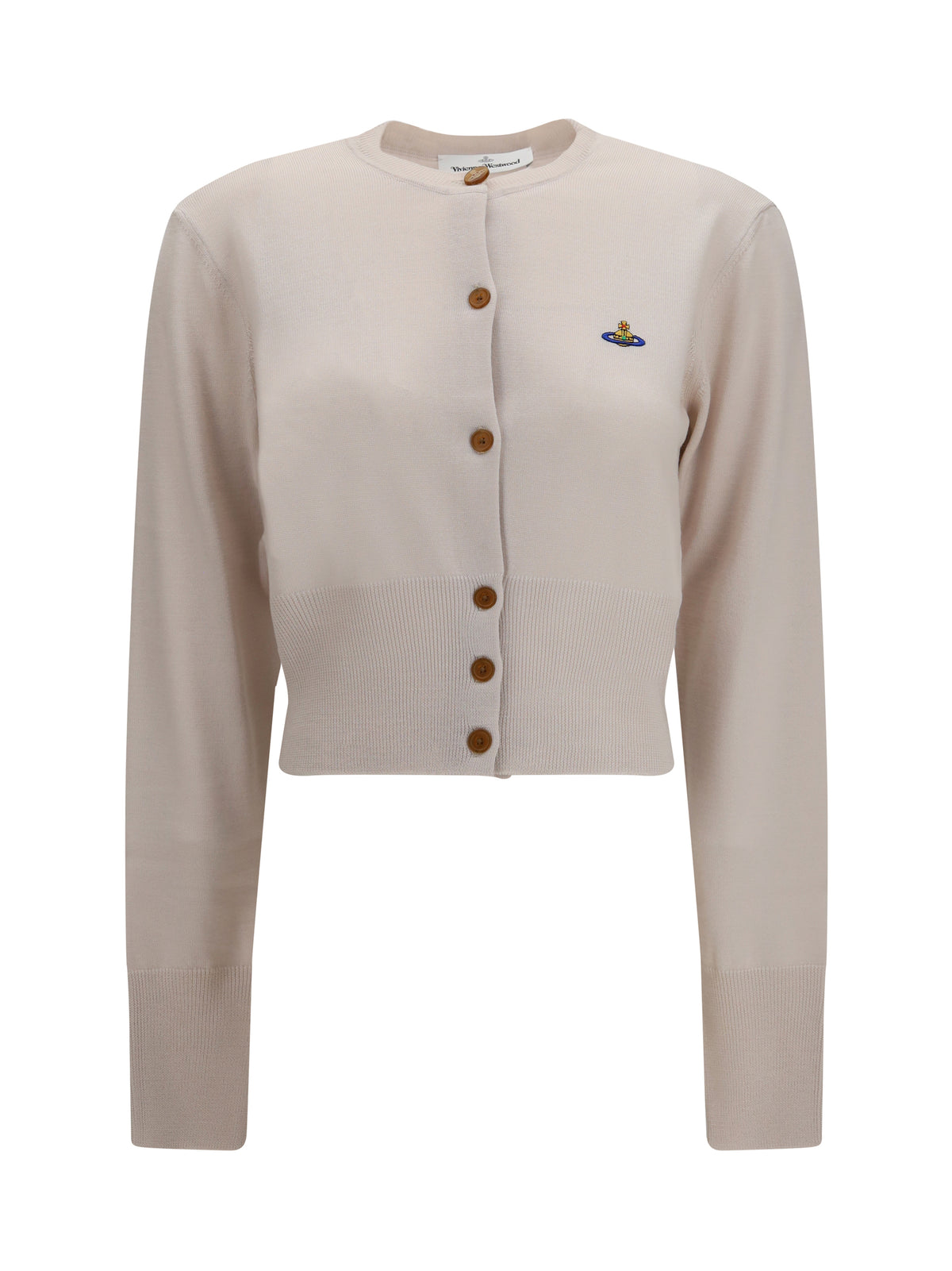 Vivienne Westwood Bea cropped wool Cardigan - Limestone