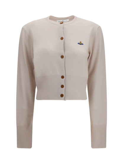 Vivienne Westwood Bea cropped wool Cardigan - Limestone
