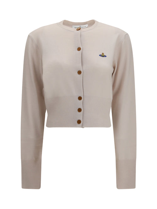 Vivienne Westwood Bea cropped wool Cardigan - Limestone