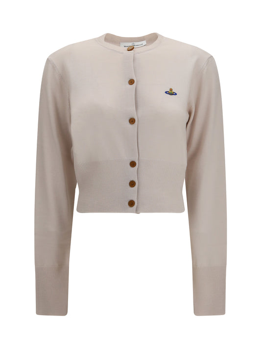 Vivienne Westwood Bea cropped wool Cardigan - Limestone