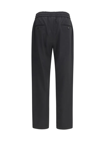 Dolce & Gabbana Wool gabardine jogger Pants - Black