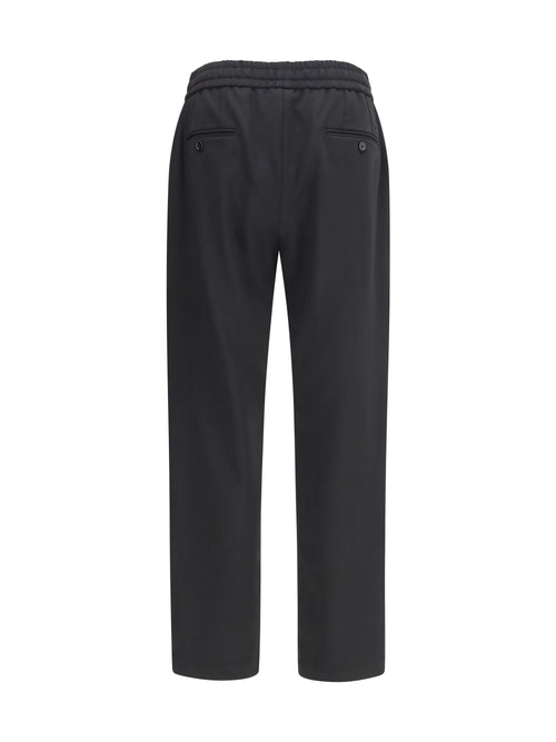 Dolce & Gabbana Wool gabardine jogger Pants - Black