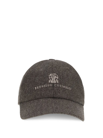 Brunello Cucinelli Logo Baseball Hat - Moro+Beige