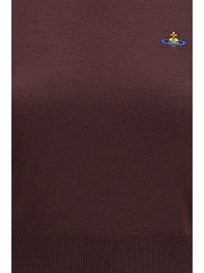 Vivienne Westwood Bea wool Top - Dark Mahogany