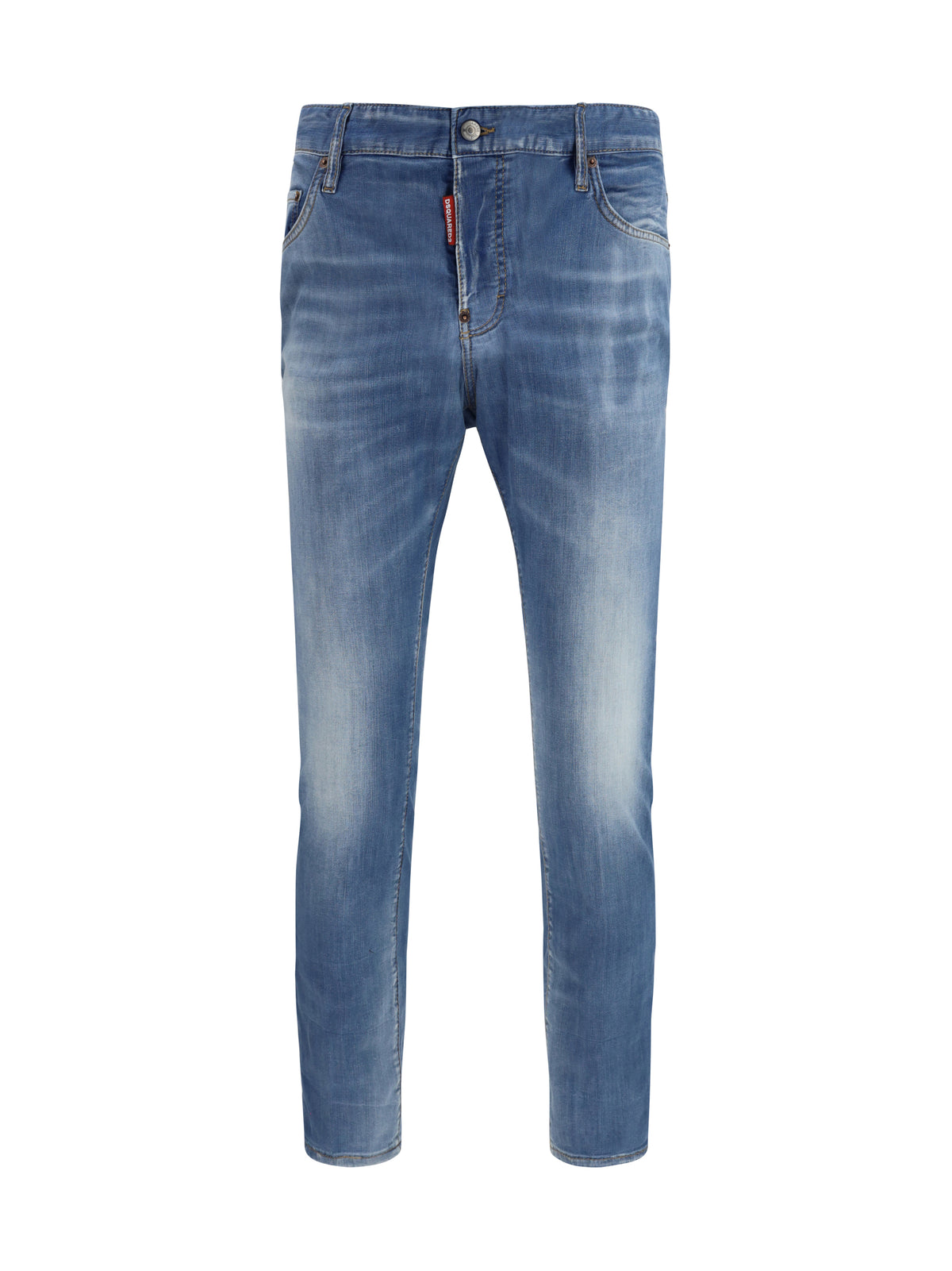 Dsquared2 Cotton Jeans with logo application - Navy Blue