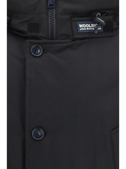 Woolrich Arctic Anorak in Ramar Cloth Down Jackets - Black