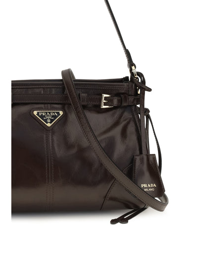 Prada Small Bonnie Handbag in leather - Moro N