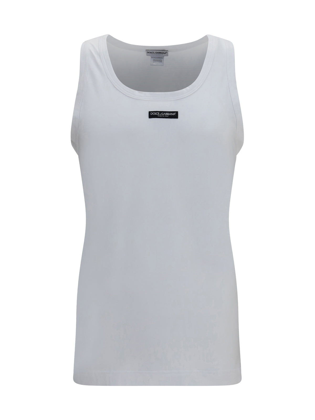 Dolce & Gabbana Marcello stretch-cotton Tank Top - White Ottico