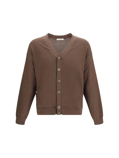 Lemaire Merino wool blend Cardigan - Shitake