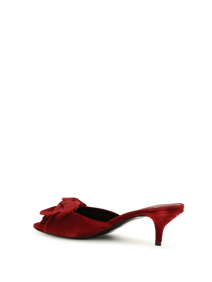 VALENTINO GARAVANI Marie velvet slide Sandals