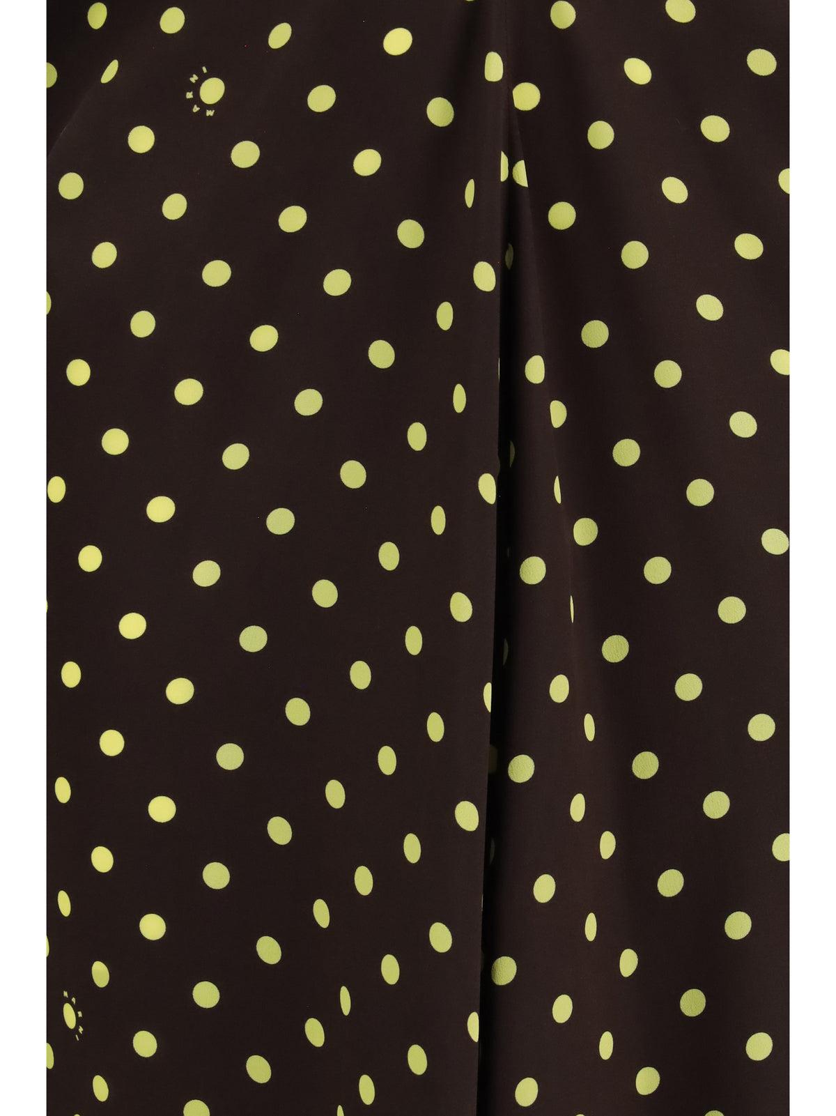 Marni Printed polka dot crepe Dress - Sadelle Brown