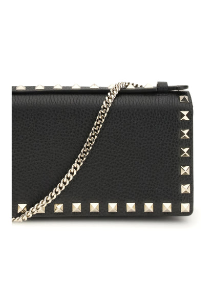Valentino Garavani Rockstud chain Wallet - Black