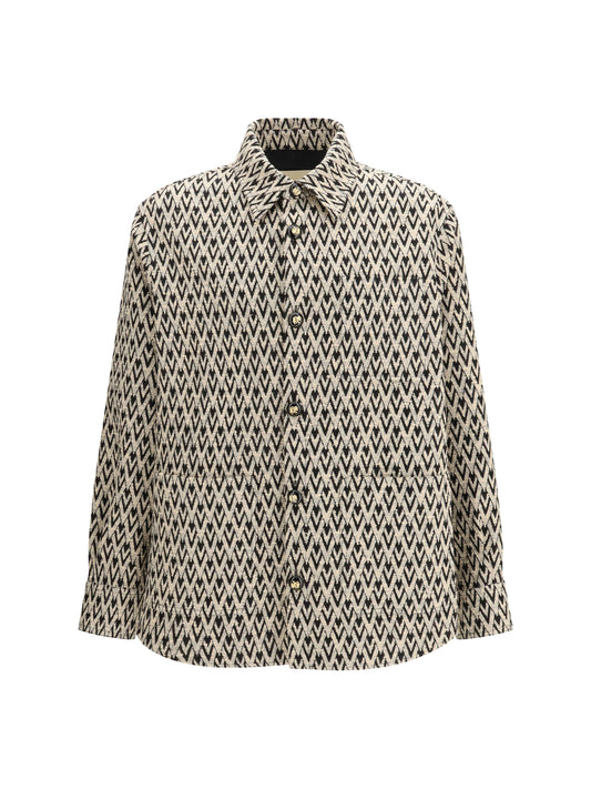 VALENTINO Mixed cotton jacquard Toute La V Jacket