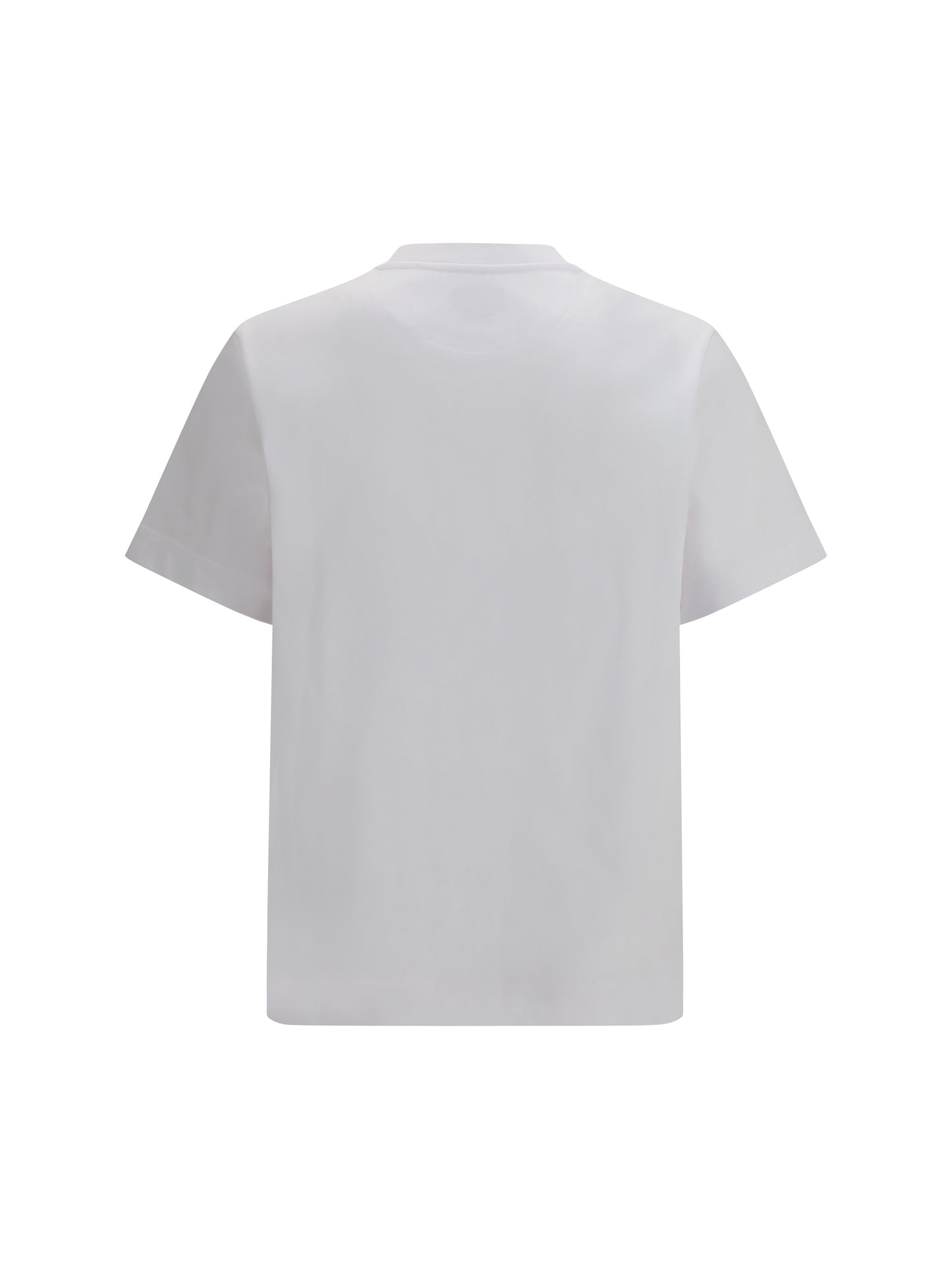 FENDI T-shirt in cotton with central logo embroidery