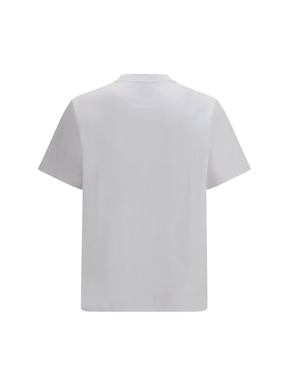 FENDI T-shirt in cotton with central logo embroidery