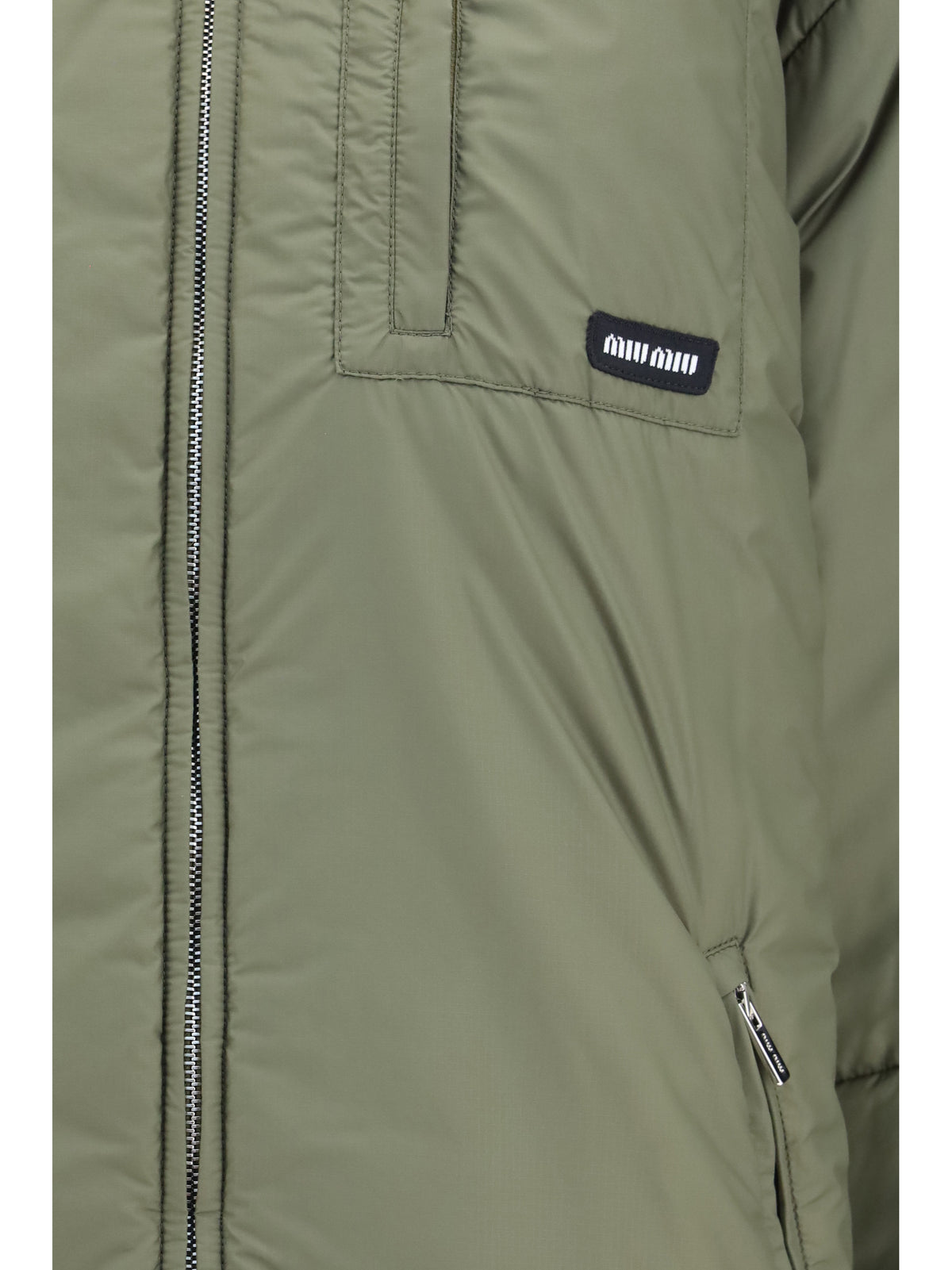 Miu Miu Padded Jacket with zip - Military