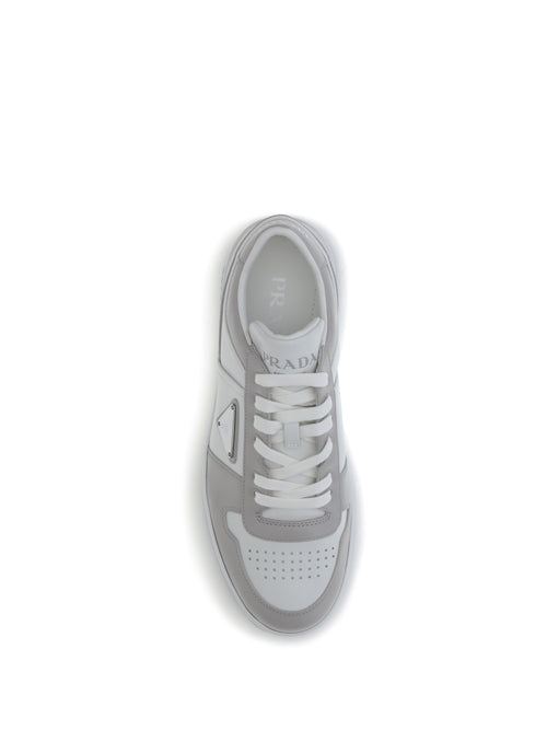 Prada Downtown Sneakers - Bianco+Cristallo