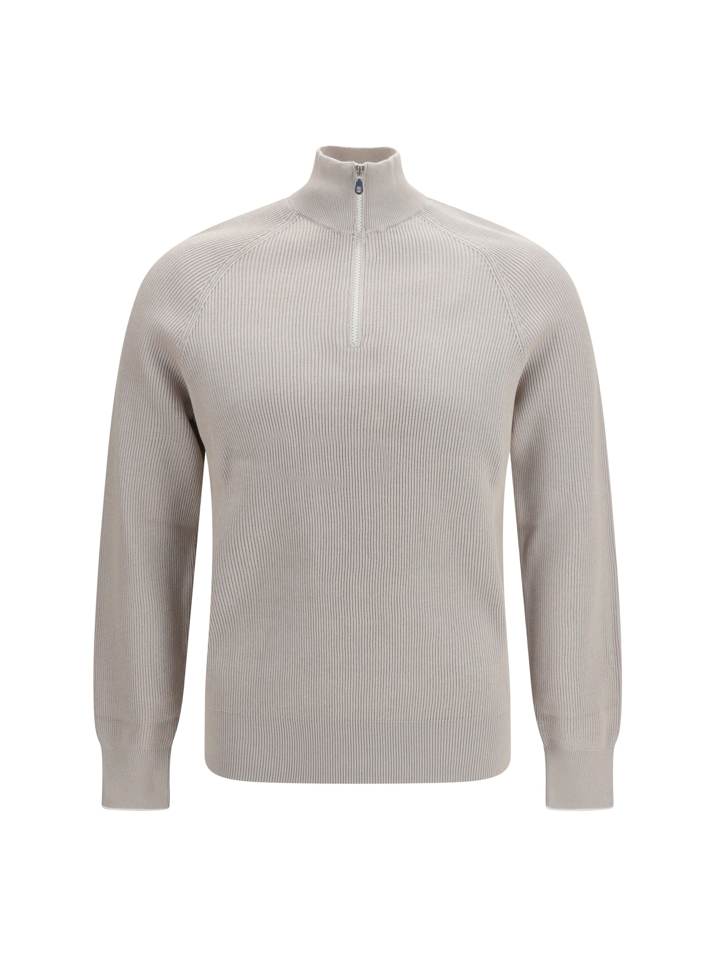 BRUNELLO CUCINELLI Cotton Sweater with a high neckline