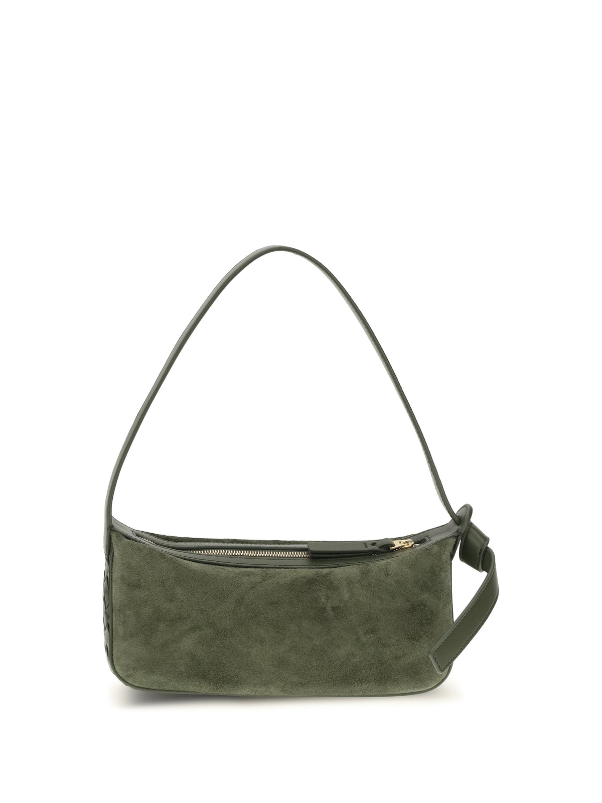 Bottega Veneta Nodo Shoulder Bag - Green Tweed-Gold
