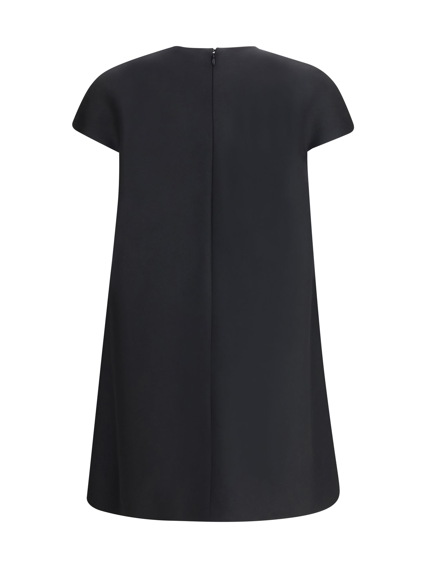 BALENCIAGA Baby doll mini Dress in wool and silk