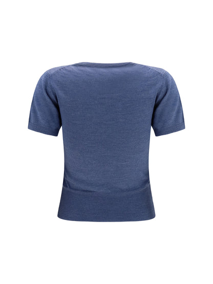 Vivienne Westwood Bea wool Top - Denim Blue