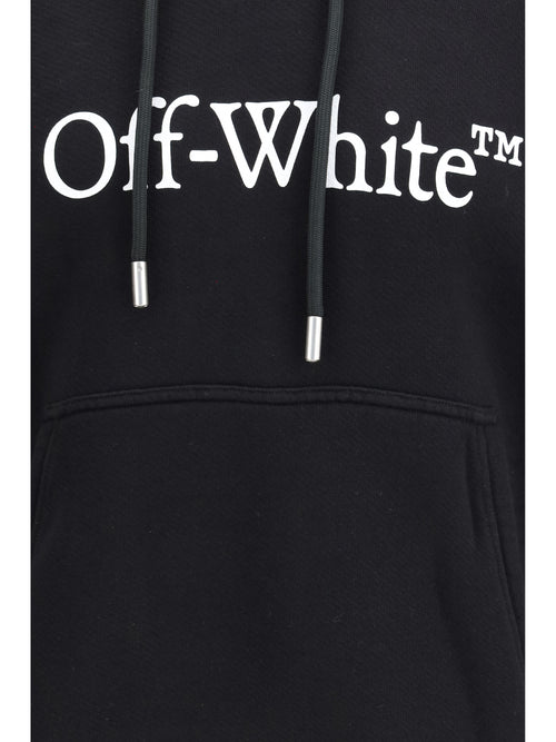 Off-White Big Logo Bookkish Over Hoodie - Black-White