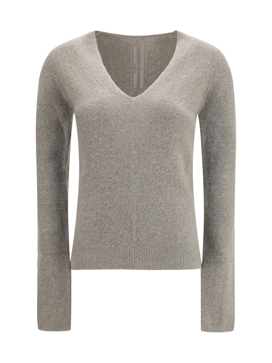 Rick Owens V-neck Sweater - Dust