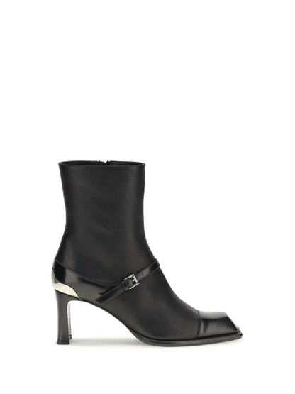 Alexander McQueen Niko Ankle Boots - Black/Silver