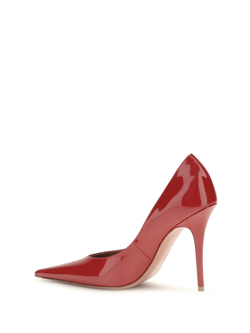 Amina Muaddi Anok Pump 2.0 - Winter Red Patent