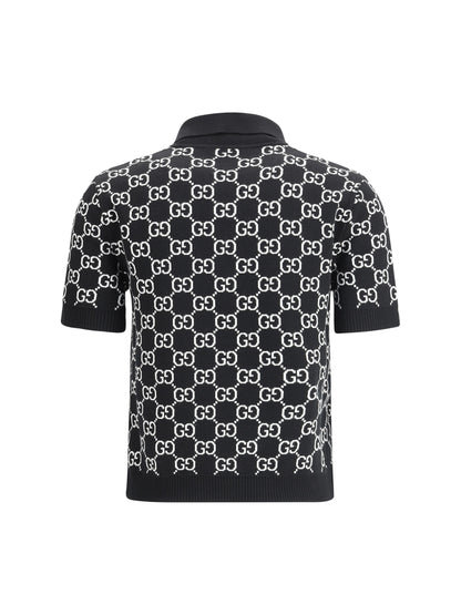 GUCCI GG wool jacquard Polo Top