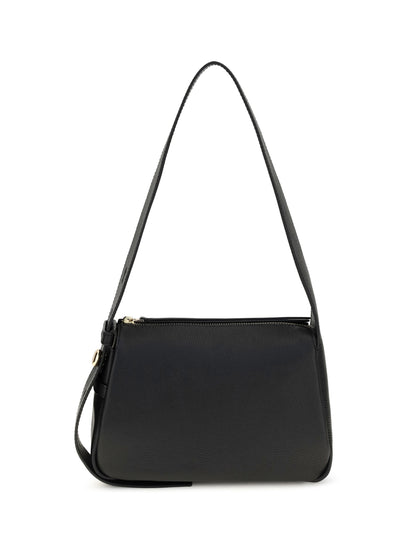 Tory Burch Small Romy pebbled leather Shoulder Bag - Black